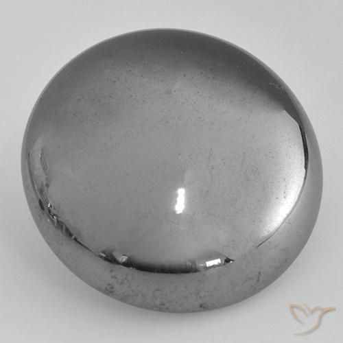 38.87ct Natural Gris medio Hematites, Redondo, Opaco