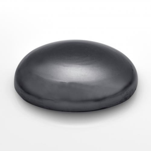 Hematita gris natural de 38,89 ct, corte óvalo, opaco