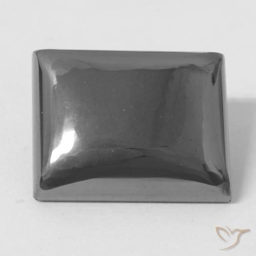 30.31ct Natural Gris plateado Hematites, Corte Baguette, Opaco