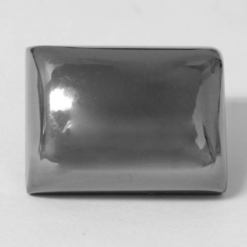 Hematita gris natural de 34,70 ct, baguette, opaco