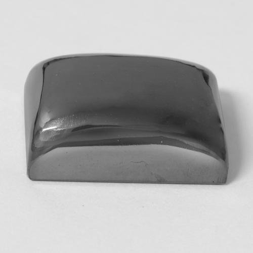 Hematita gris natural de 34,70 ct, baguette, opaco