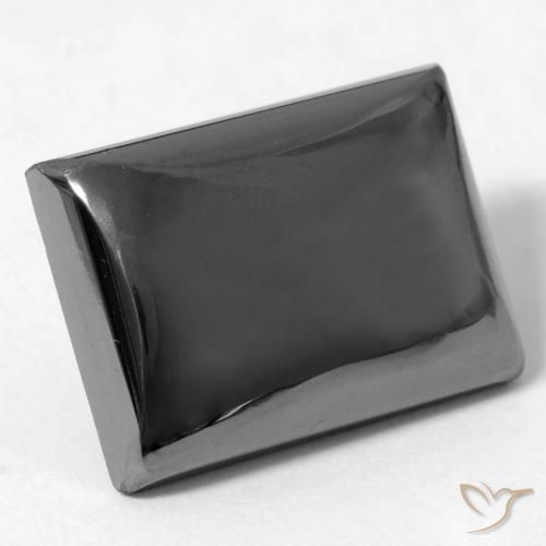 Hematites Verde medio natural de 21.12 ct, Corte Baguette, Opaco