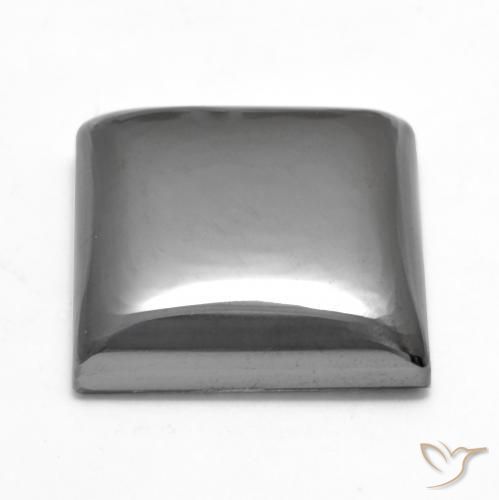 Hematites Gris plateado natural de 25.22 ct, Cuadrado, Opaco