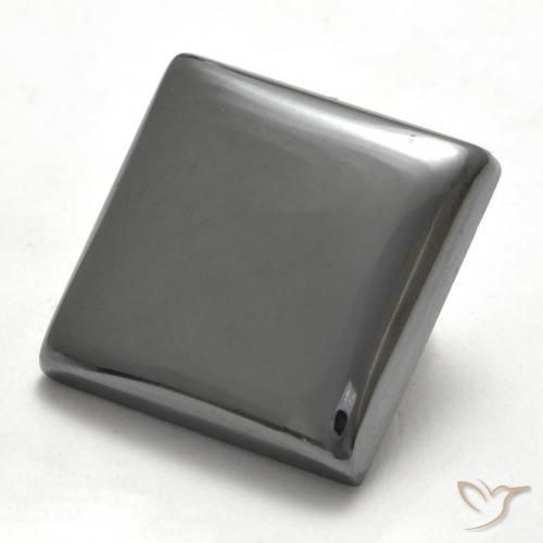 Hematites Gris medio natural de 17.58 ct, Cuadrado, Opaco