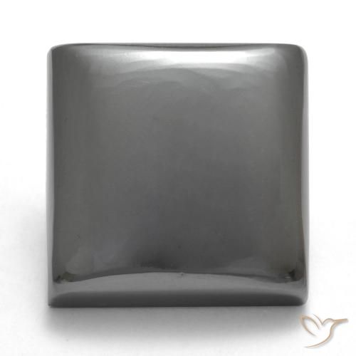 24.36ct Natural Gris medio Hematites, Cuadrado, Opaco