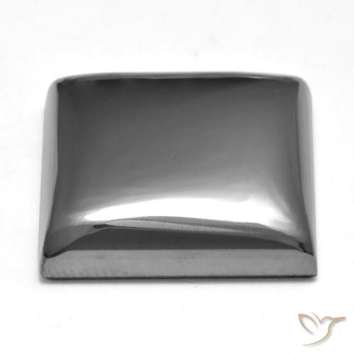 Hematites Gris medio natural de 27.75 ct, Cuadrado, Opaco