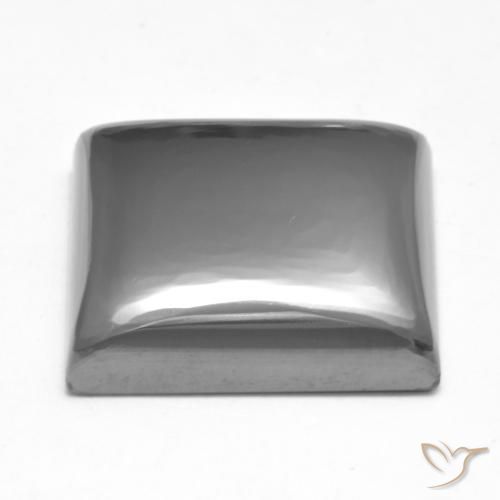 Hematites Gris medio natural de 23.78 ct, Cuadrado, Opaco