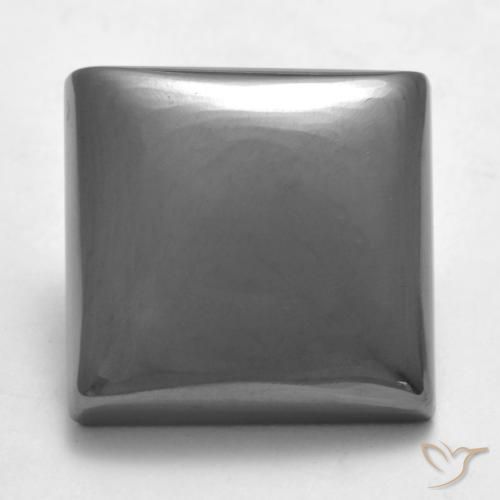 21.57ct Natural Gris medio Hematites, Cuadrado, Opaco