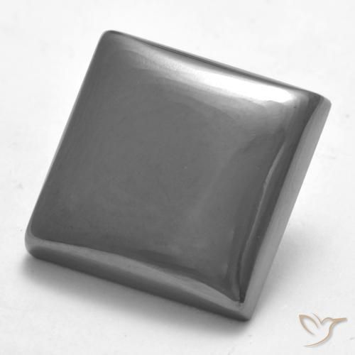 Hematites Gris medio natural de 21.57 ct, Cuadrado, Opaco