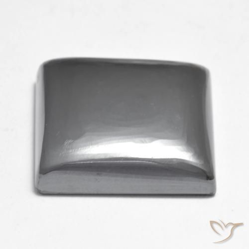 Hematites Gris medio natural de 21.57 ct, Cuadrado, Opaco