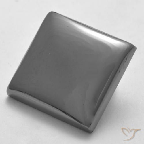 19.91ct Natural Gris plateado Hematites, Cuadrado, Opaco