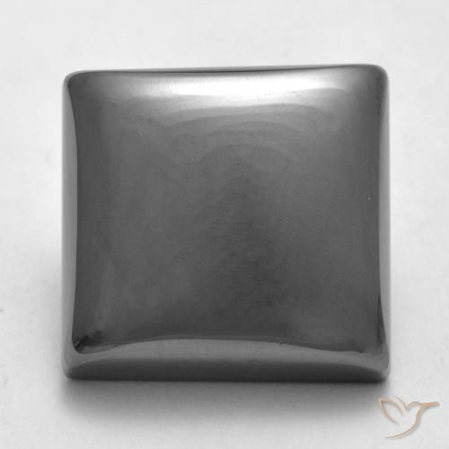 22.05ct Natural Gris medio Hematites, Cuadrado, Opaco