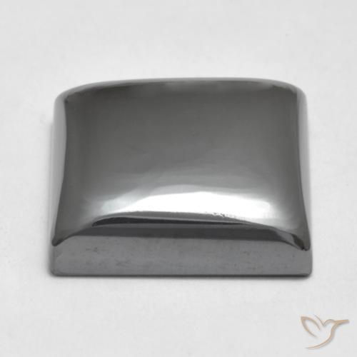Hematites Gris medio natural de 22.05 ct, Cuadrado, Opaco
