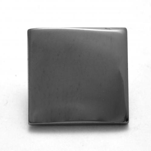 Hematites Gris medio natural de 6.14 ct, Cuadrado, Opaco