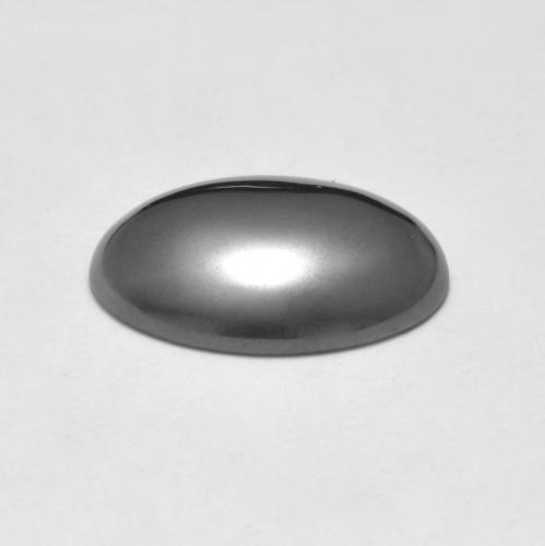 Hematites Gris medio natural de 7.68 ct, Corte Óvalo, Opaco