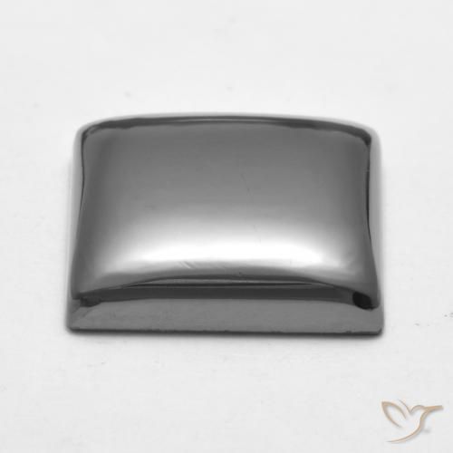 Hematites Gris plateado natural de 23.09 ct, Cuadrado, Opaco