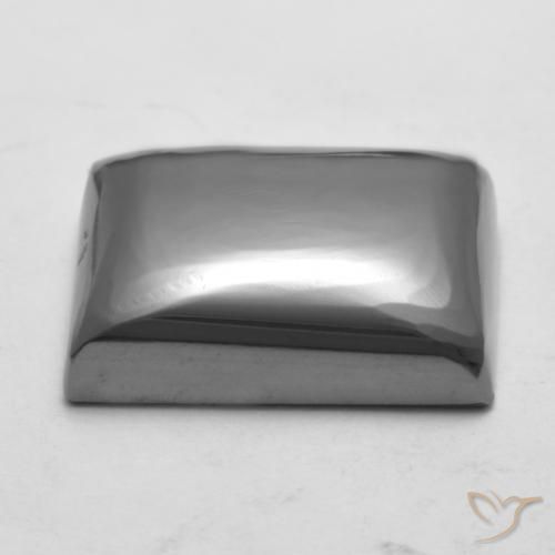 Hematites Gris medio natural de 26.76 ct, Corte Baguette, Opaco