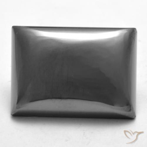 21.86ct Natural Gris plateado Hematites, Corte Baguette, Opaco