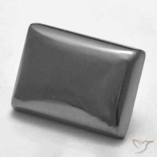 Hematites Gris plateado natural de 20.48 ct, Corte Baguette, Opaco