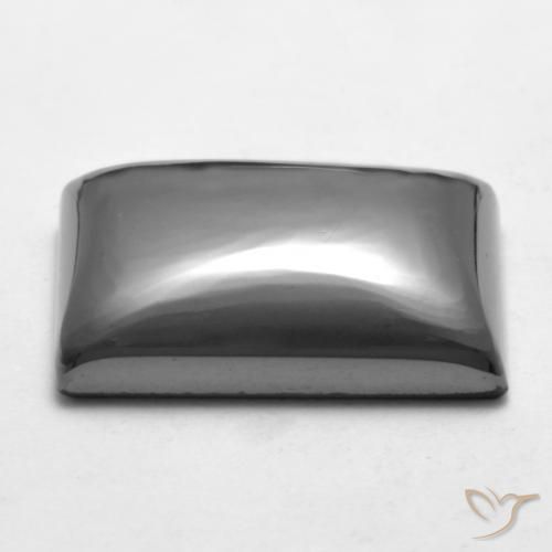 Hematites Gris medio natural de 23.34 ct, Corte Baguette, Opaco