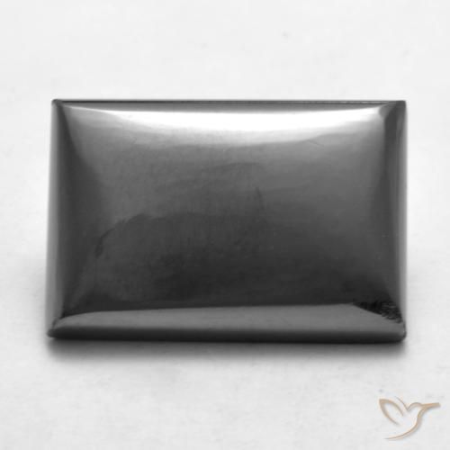 20.53ct Natural Gris medio Hematites, Corte Baguette, Opaco