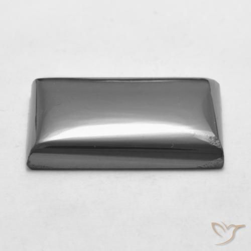 Hematites Gris medio natural de 20.53 ct, Corte Baguette, Opaco