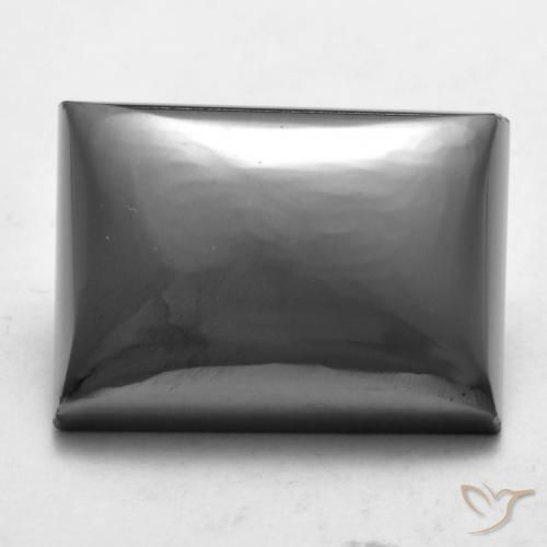 24.59ct Natural Gris plateado Hematites, Corte Baguette, Opaco