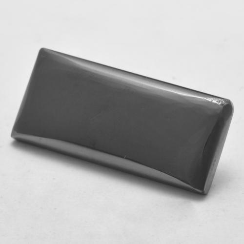 Hematites Gris plateado natural de 13.16 ct, Corte Baguette, Opaco
