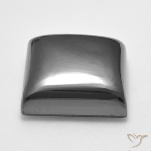 Hematites Gris medio natural de 29.60 ct, Cuadrado, Opaco
