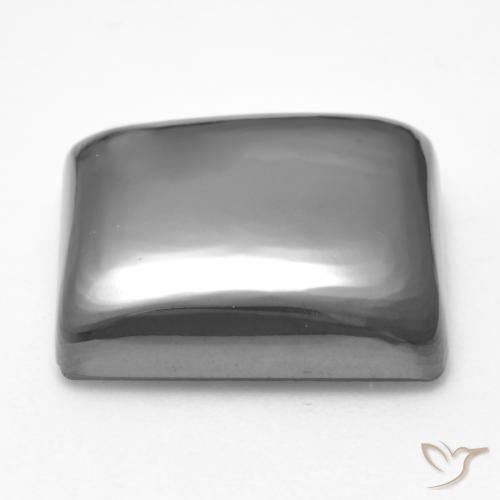 Hematites Gris plateado natural de 24.67 ct, Cuadrado, Opaco