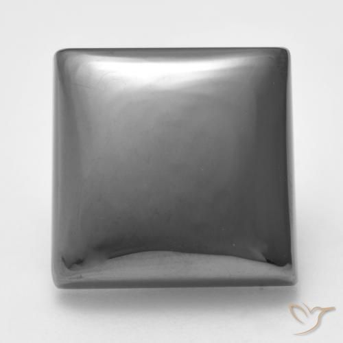 22.03ct Natural Gris medio Hematites, Cuadrado, Opaco