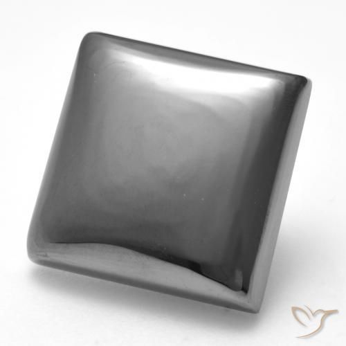 Hematites Gris medio natural de 22.03 ct, Cuadrado, Opaco