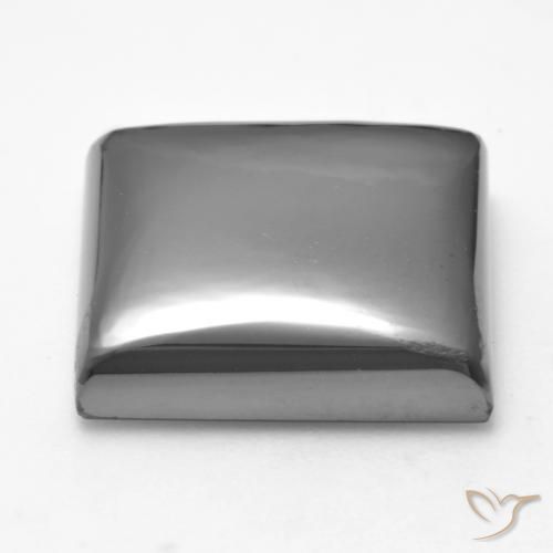 Hematites Gris plateado natural de 26.32 ct, Cuadrado, Opaco
