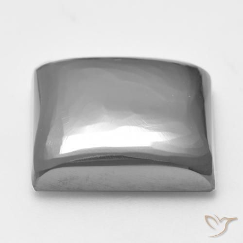 Hematites Gris plateado natural de 27.58 ct, Cuadrado, Opaco