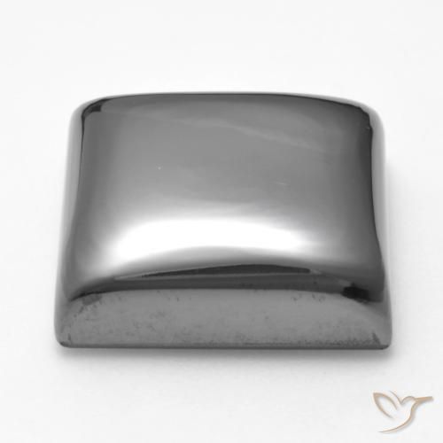Hematites Gris plateado natural de 26.28 ct, Cuadrado, Opaco