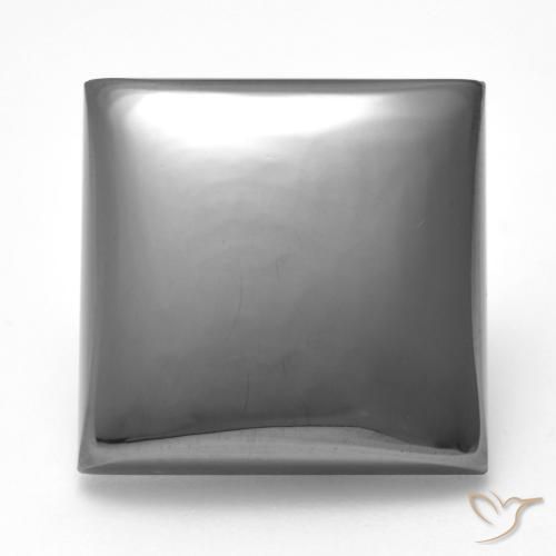 28.19ct Natural Gris plateado Hematites, Cuadrado, Opaco