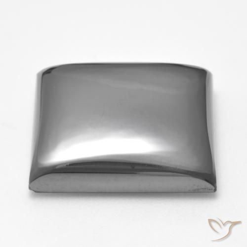 Hematites Gris plateado natural de 28.19 ct, Cuadrado, Opaco