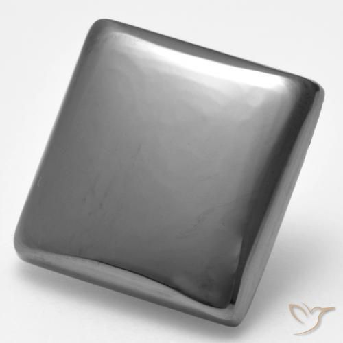 19.04ct Natural Gris plateado Hematites, Cuadrado, Opaco