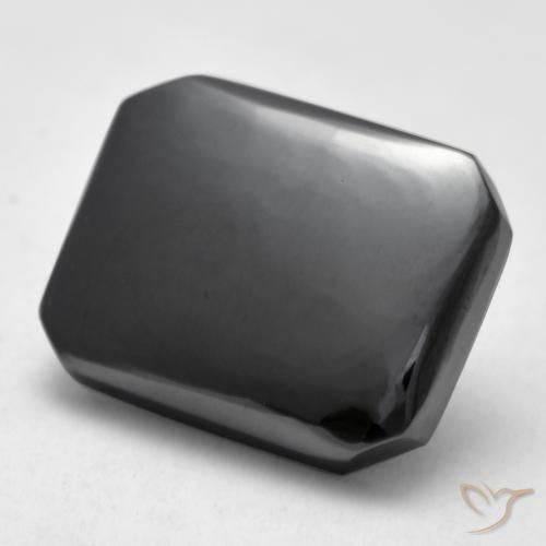 Hematites Verde medio natural de 14.86 ct, Corte Octágono / Esmeralda, Opaco