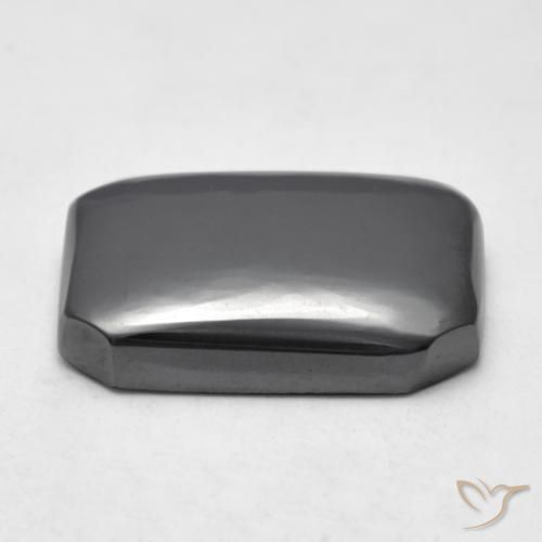 Hematites Verde medio natural de 14.86 ct, Corte Octágono / Esmeralda, Opaco