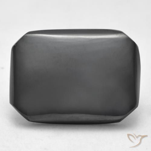 21.42ct Natural Verde medio Hematites, corte esmeralda, Opaco