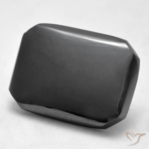 Hematites Verde medio natural de 21.42 ct, Corte Octágono / Esmeralda, Opaco