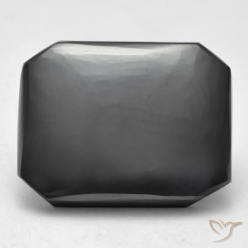 17.40ct Natural Verde medio Hematites, corte esmeralda, Opaco