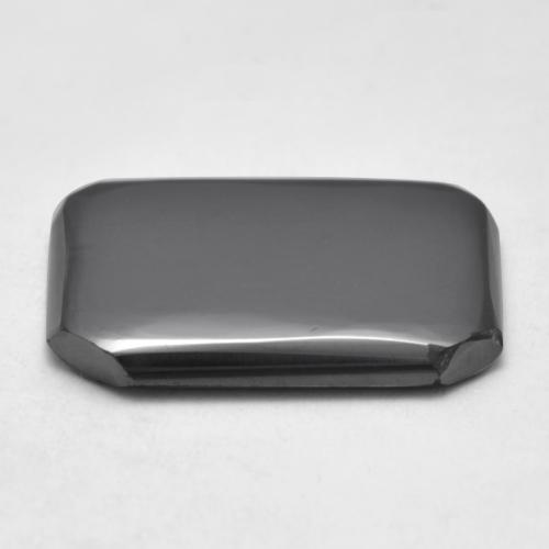 Hematites Verde medio natural de 13.49 ct, corte esmeralda, Opaco