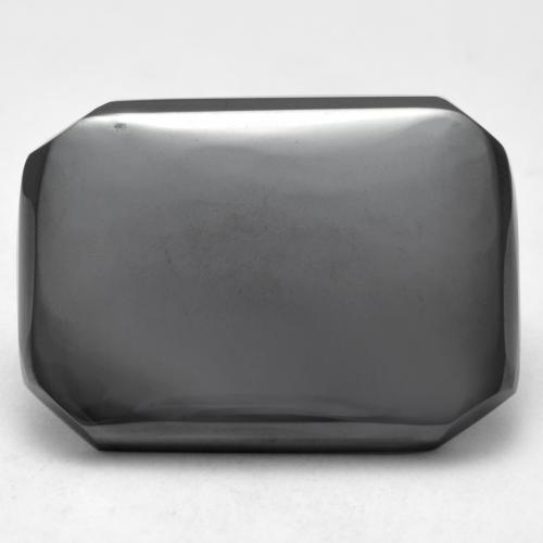 Hematites Verde medio natural de 17.73 ct, corte esmeralda, Opaco