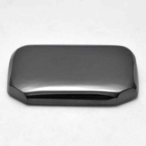 Hematites Verde medio natural de 17.73 ct, corte esmeralda, Opaco