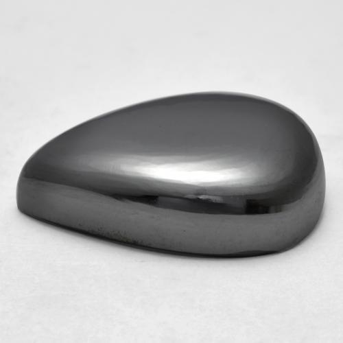 Hematites Verde medio natural de 39.86 ct, En forma de pera, Opaco
