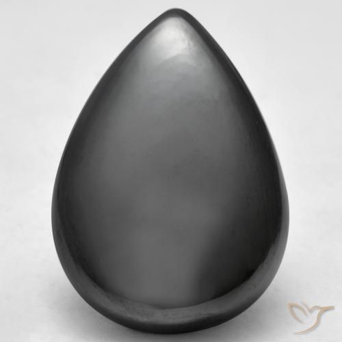 33.56ct Natural Verde medio Hematites, En forma de pera, Opaco