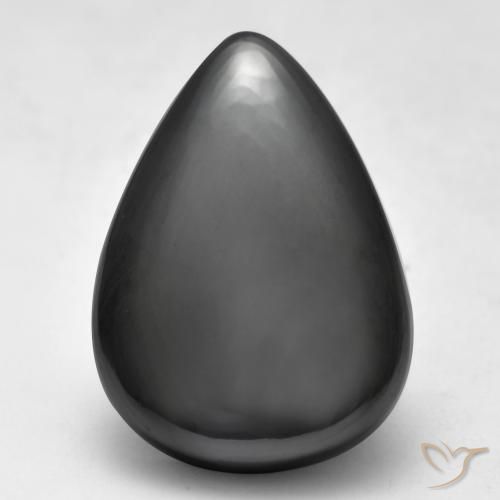 26.62ct Natural Verde medio Hematites, En forma de pera, Opaco