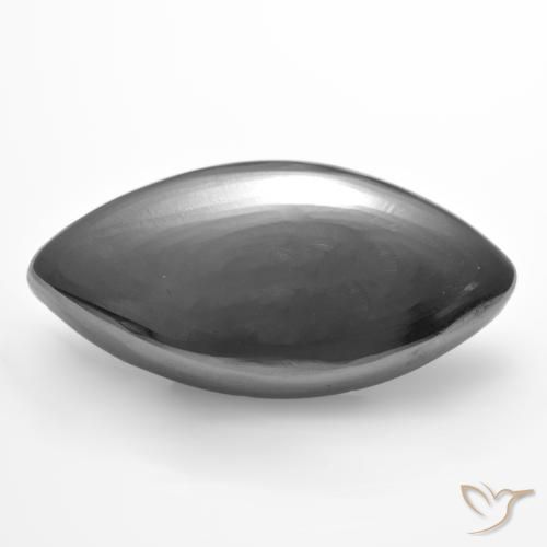14.97ct Natural Gris plateado Hematites, Marquesa, Opaco
